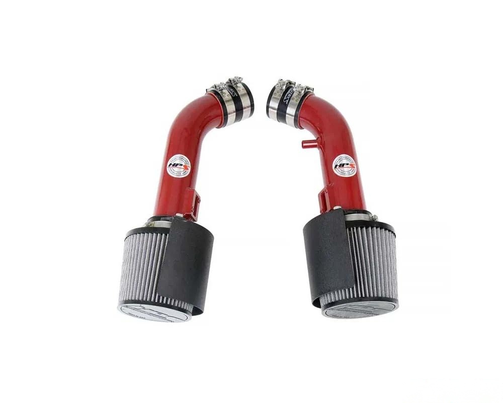 HPS Performance Red Shortram Air Intake Kit With Heat Shield Nissan 370Z 3.7L V6 2009-2020
