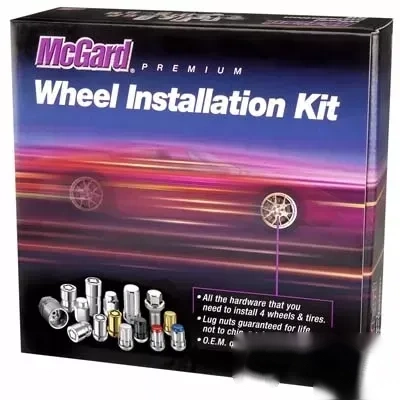 McGard 6 Lug Hex Install Kit w/Locks (Cone Seat Nut) M14X1.5 / 22mm Hex / 1.945in. Length - Black