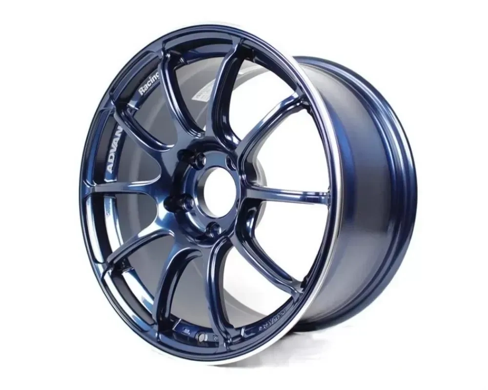 Advan RZII Wheel 18x9.5 5x114.3 45mm Racing Indigo Blue & Ring