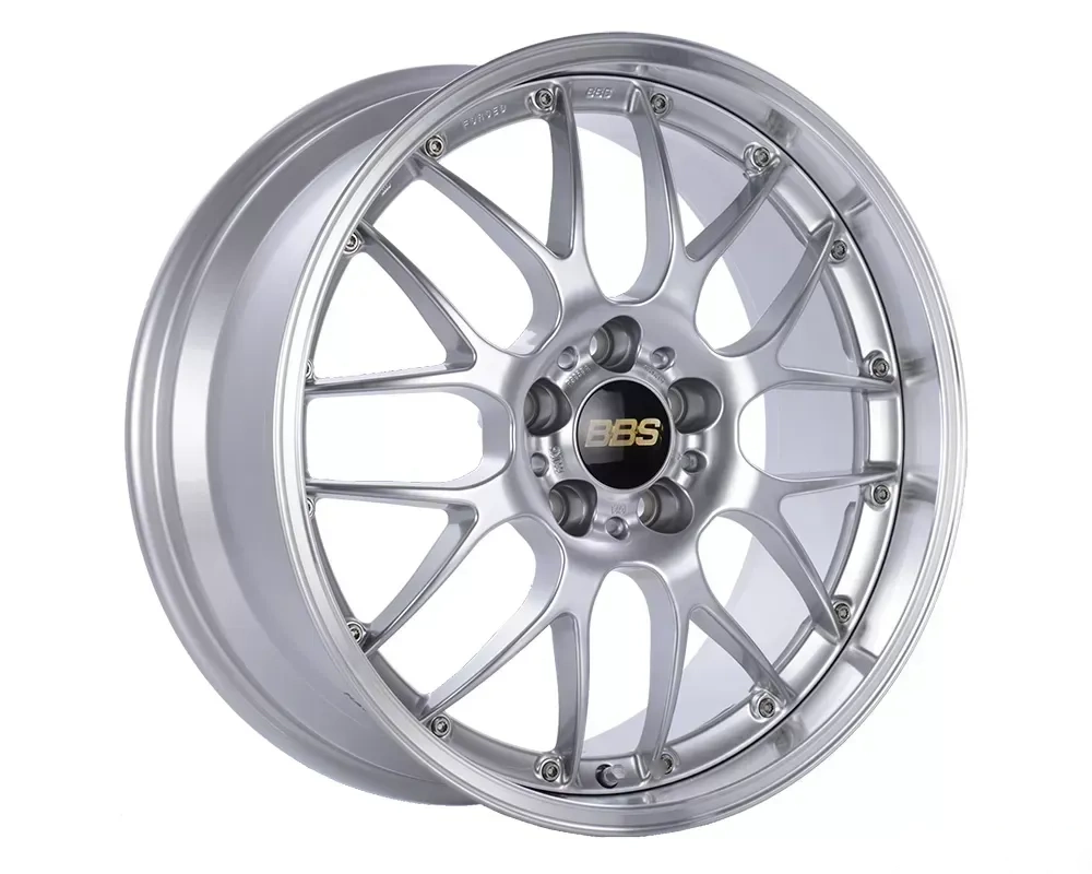 BBS Wheels RS-GT Wheel 18x9.5 5x130 48mm Diamond Silver | Diamond Cut Rim