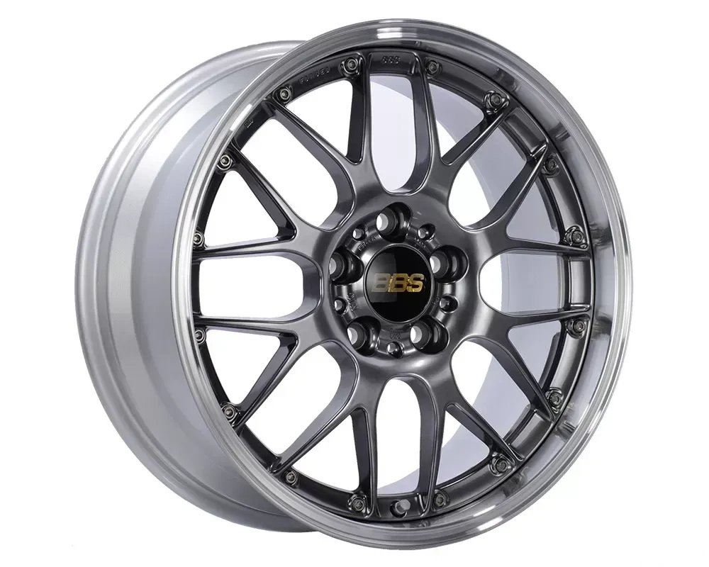 BBS Wheels RS-GT Wheel 19x8 5x114.3 45mm Diamond Black Diamond Cut Rim