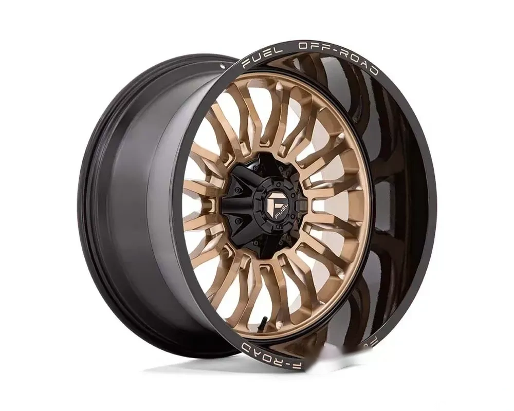 FUEL 1PC D797 Arc Wheel 22x12 6x135/5.5 -44mm Platinum Bronze w/Black Lip