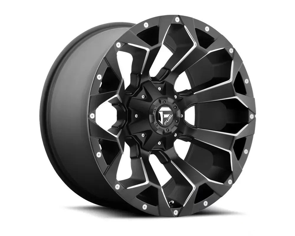 FUEL D546 Assault Black & Milled 1-Piece Cast Wheel 20x9 8x180 01mm