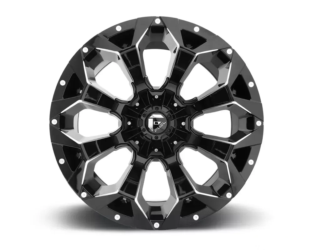 FUEL D576 Assault Gloss Black & Milled 1-Piece Cast Wheel 20x10 6x135 | 6x139.7 -19mm
