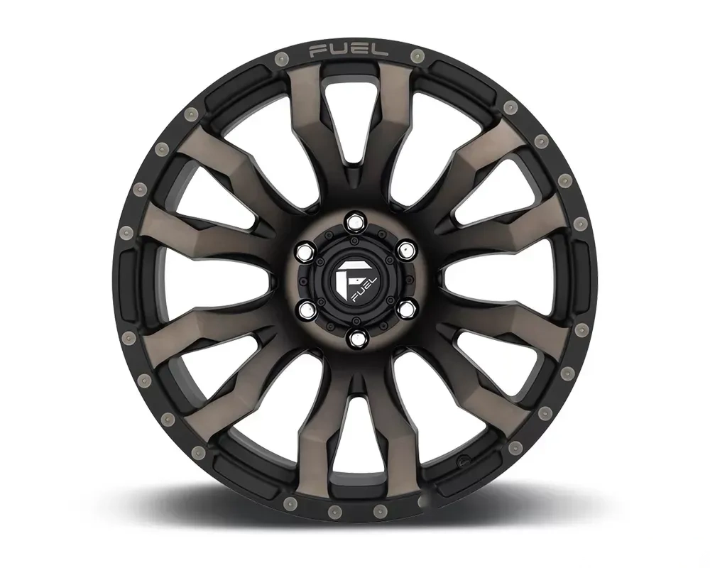 FUEL D674 Blitz Matte Black & Machined w/ DDT 1-Piece Cast Wheel 20x9 5x150 20mm