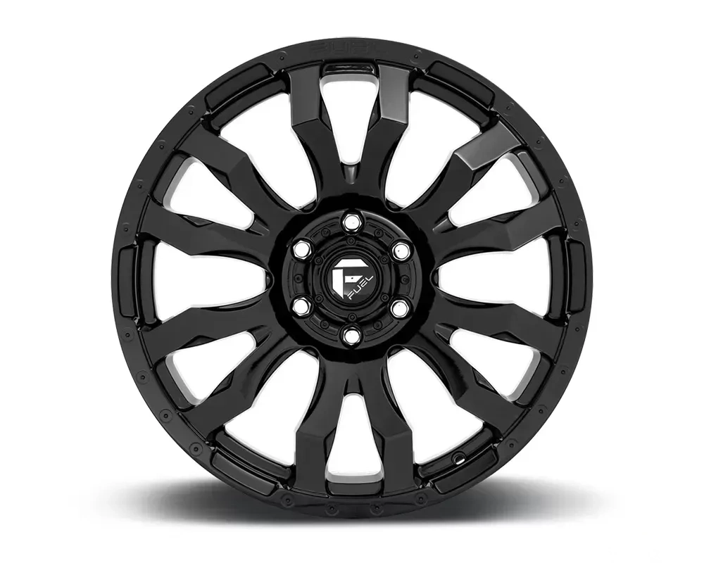 FUEL D675 Blitz Gloss Black 1-Piece Cast Wheel 18x9 8x180 -12mm