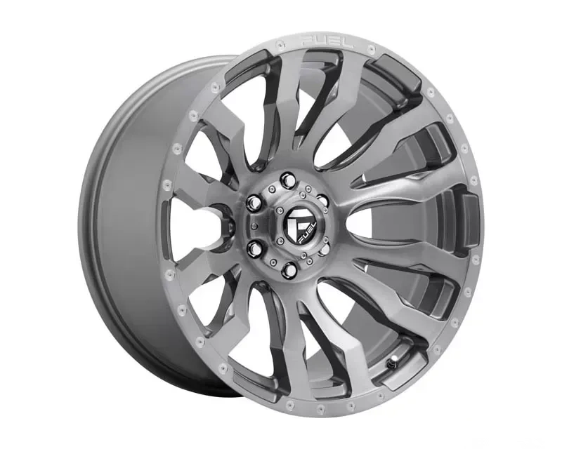 FUEL D693 Blitz Wheel 20x9 6X135 1mm Platinum Brushed Gun Metal Tinted Clear