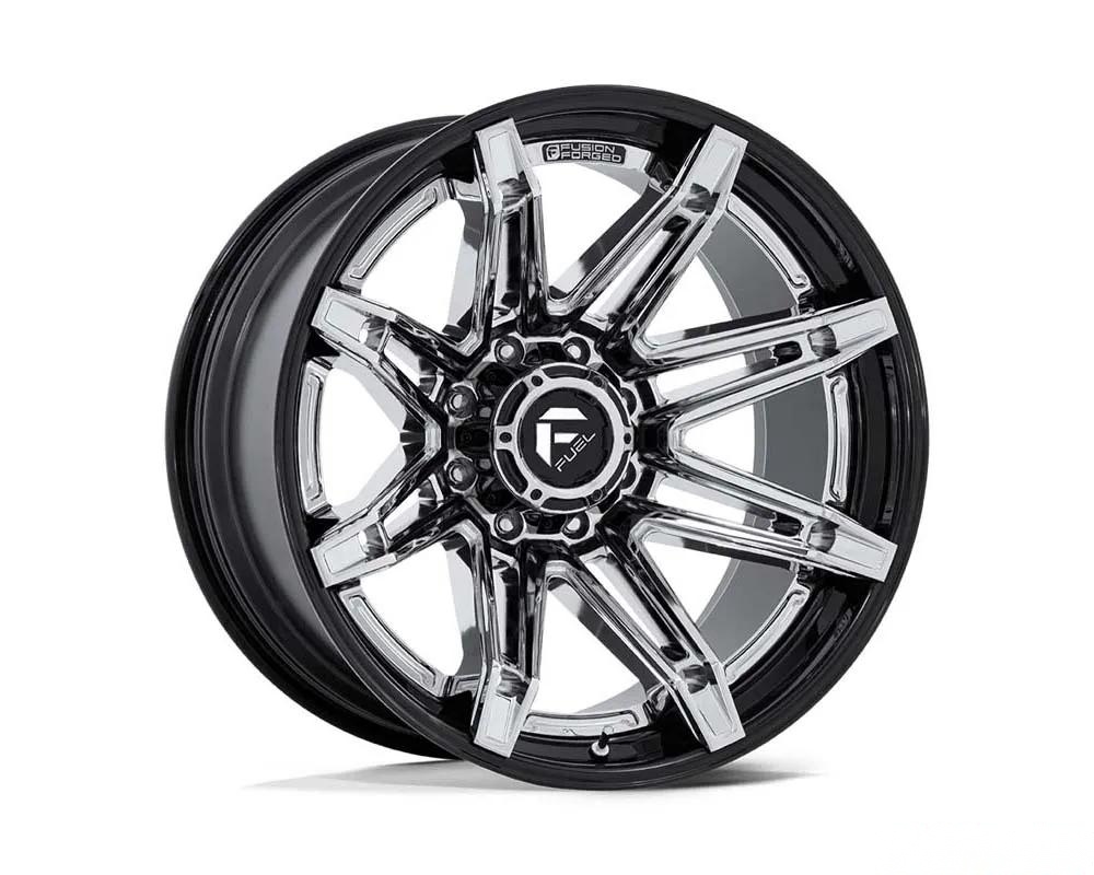 Fuel FC401 Brawl Wheel 22x10 8x170 -18mm Chrome w/ Gloss Black Lip