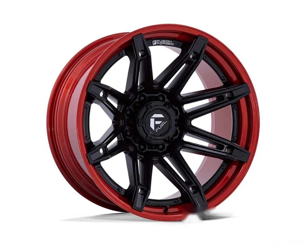 Fuel FC401 Brawl Wheel 22x10 8x170 -18mm Matte Black w/ Candy Red Lip