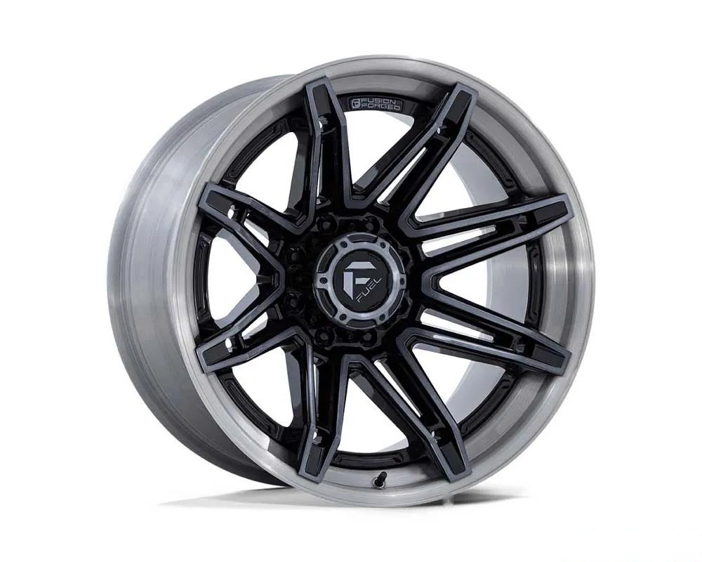Fuel FC401 Brawl Wheel 22x12 6x135 -44mm Gloss Black w/ Brushed Gray Tint Face & Lip