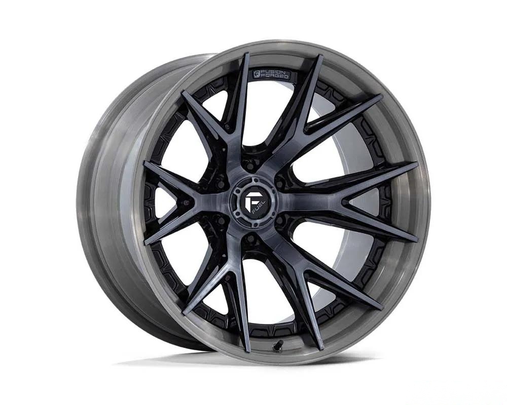 Fuel FC402 Catalyst Wheel 20x9 6x139.7 01mm Gloss Black w/ Brushed Gray Tint Face & Lip