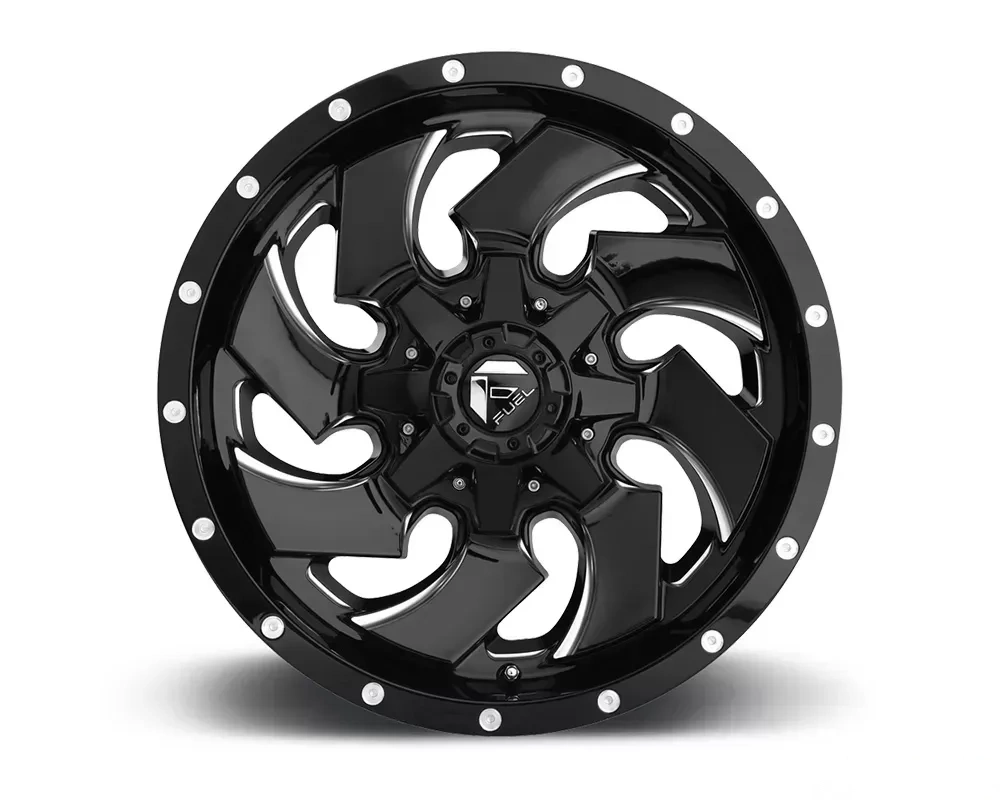FUEL D574 Cleaver Gloss Black & Milled 1-Piece Cast Wheel 20x10 6x135 | 6x139.7 -18mm