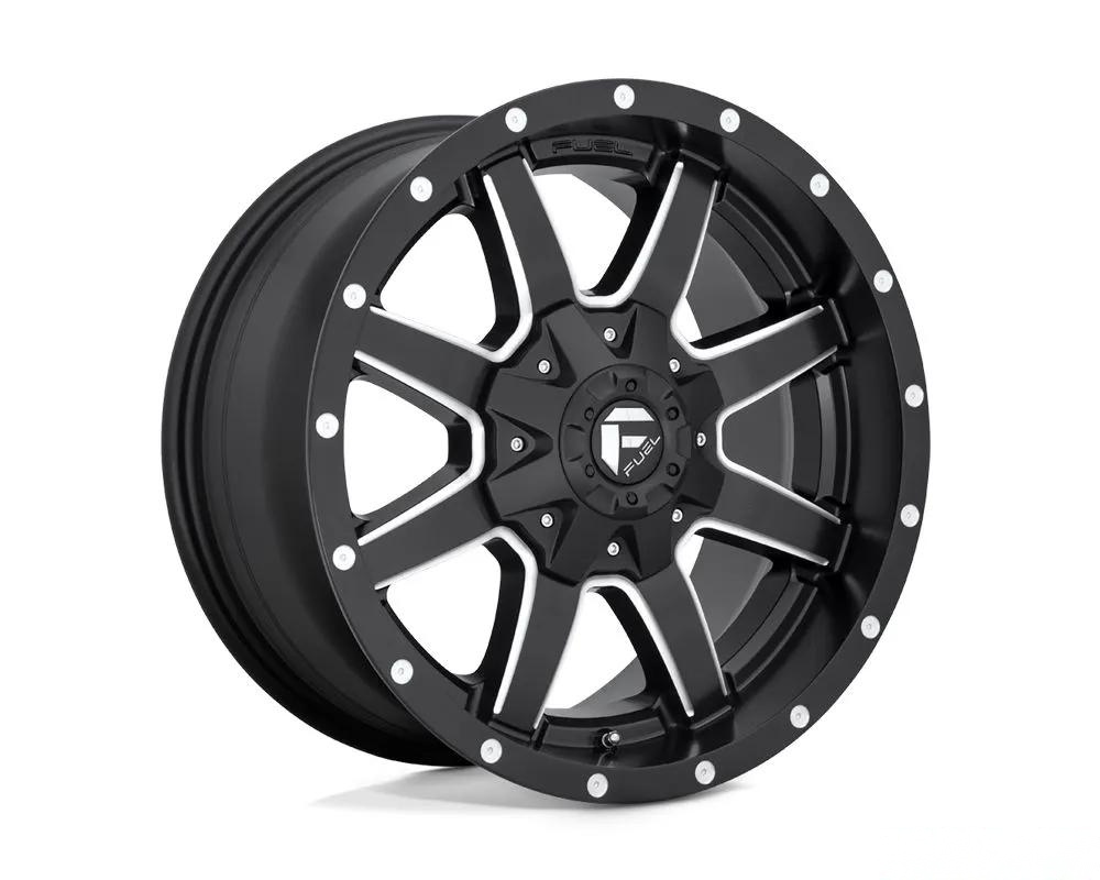 FUEL D538 Maverick Black & Milled 1-Piece Cast Wheel 17x9 5x114.3 | 5x127 -12mm