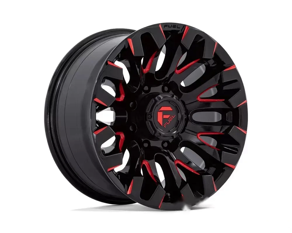FUEL D829 Quake Wheel 18x9 8x170 1mm Gloss Black Milled Red Tint