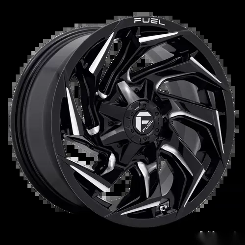 FUEL 1 Piece D753 Reaction Wheel 18x9 5x4.5/5.0 -12mm Gloss Black Milled