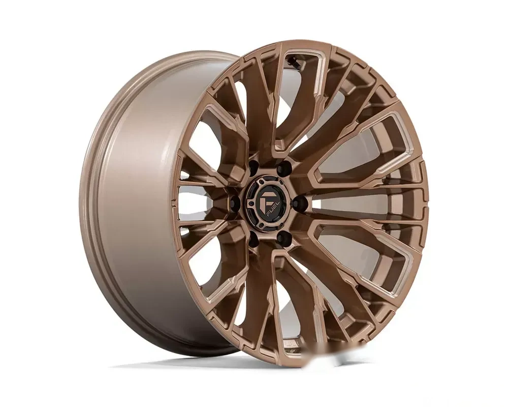 FUEL D850 Rebar Wheel 20x9 6x135 1mm Platinum Bronze Milled