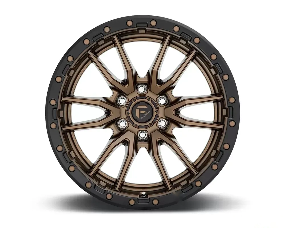 FUEL D681 Rebel Bronze w/ Black Lip 1-Piece Cast Wheel 20x10 8x165.1 -18mm