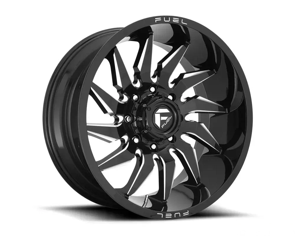 FUEL D744 Saber Wheel 24x12 8x165.1 -44mm Gloss Black Milled