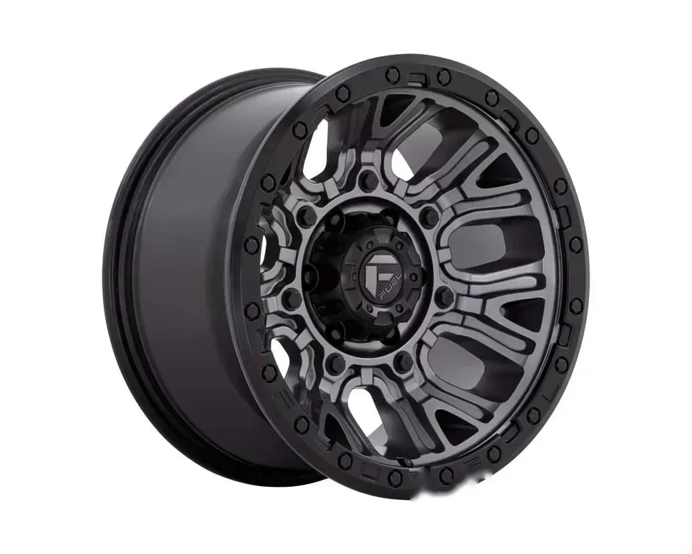 FUEL D825 Traction Wheel 17x9 5x127 | 5x5 1mm Matte Gunmetal w/Black Ring
