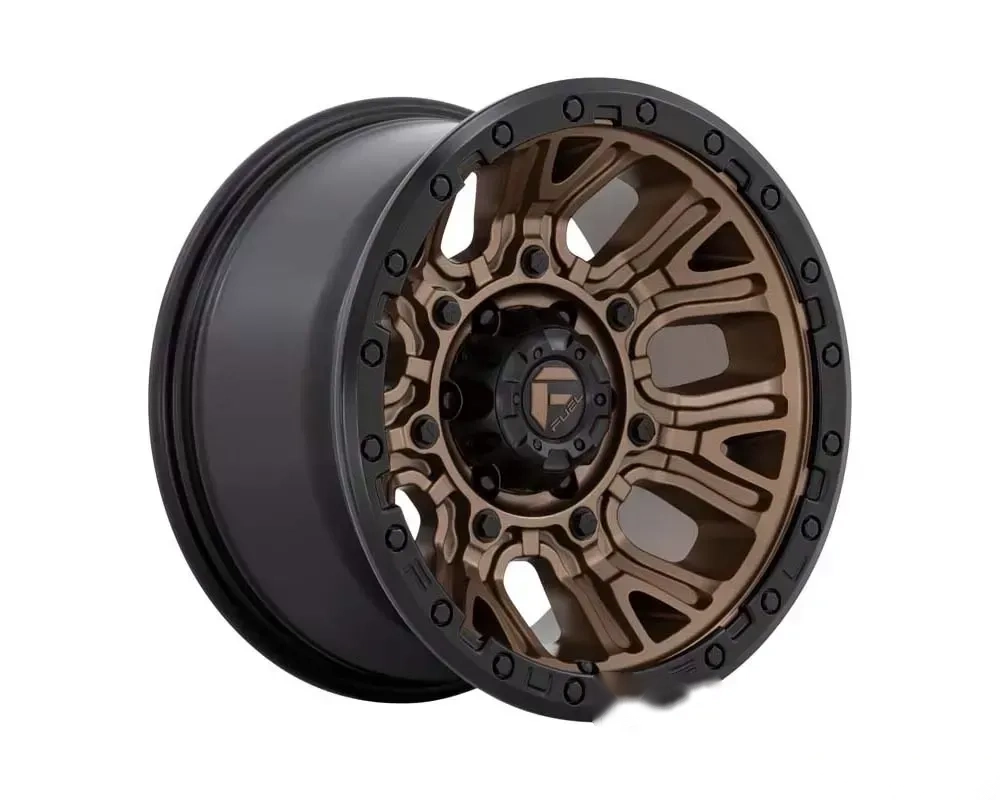FUEL D826 Traction Wheel 17x9 5x127 | 5x5 -12mm Matte Bronze w/Black Ring