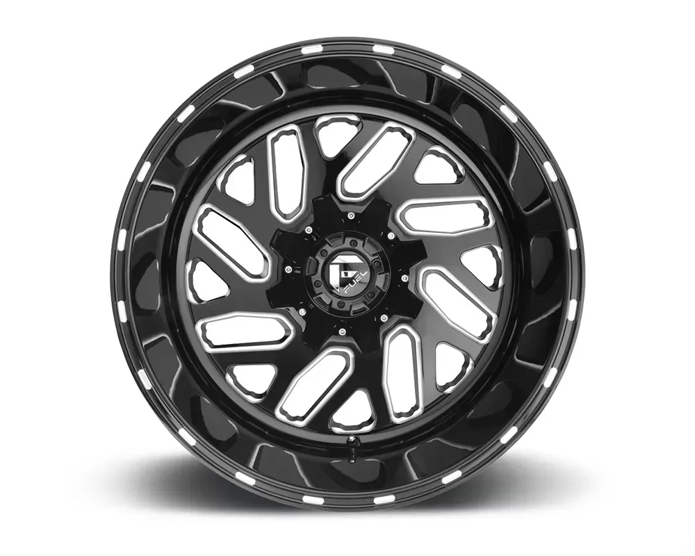 FUEL D581 Triton Black & Milled 1-Piece Cast Wheel 22x8.25 8x200 -201mm