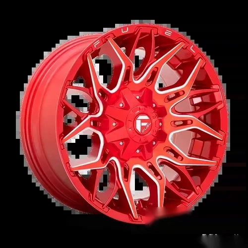 Fuel 1 Piece D771 Twitch Wheel 20x10 8x180 -18mm Candy Red Milled