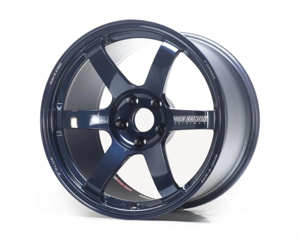 Volk Racing TE37 Saga S-plus Wheel 18x12 5x114.3 26mm Mag Blue