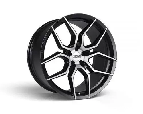 3SDM 0.50 SF Wheel 20x9 5x112 25mm Matte Black Brushed Face Wheel