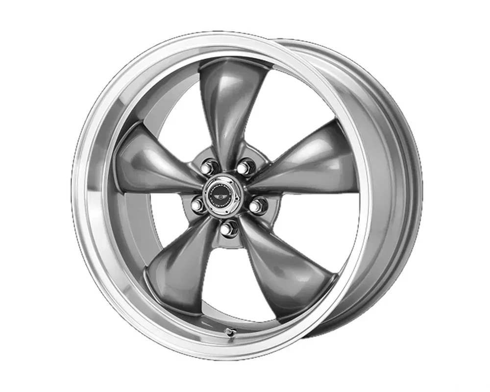American Racing AR105 Torq Thrust M 17x8 5x5x120.65 +0mm Anthracite Machined Lip Wheel