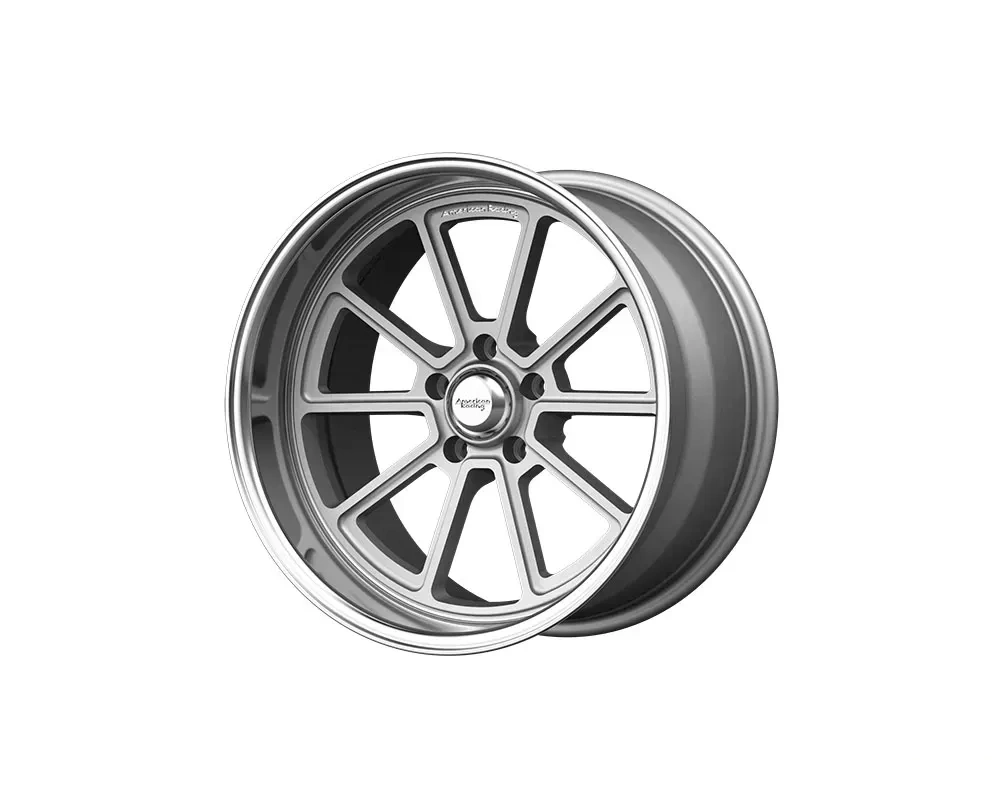 American Racing VN510 Draft 18x8 5x127 | 5x5 0mm Vintage Silver Diamond Cut Lip Wheel