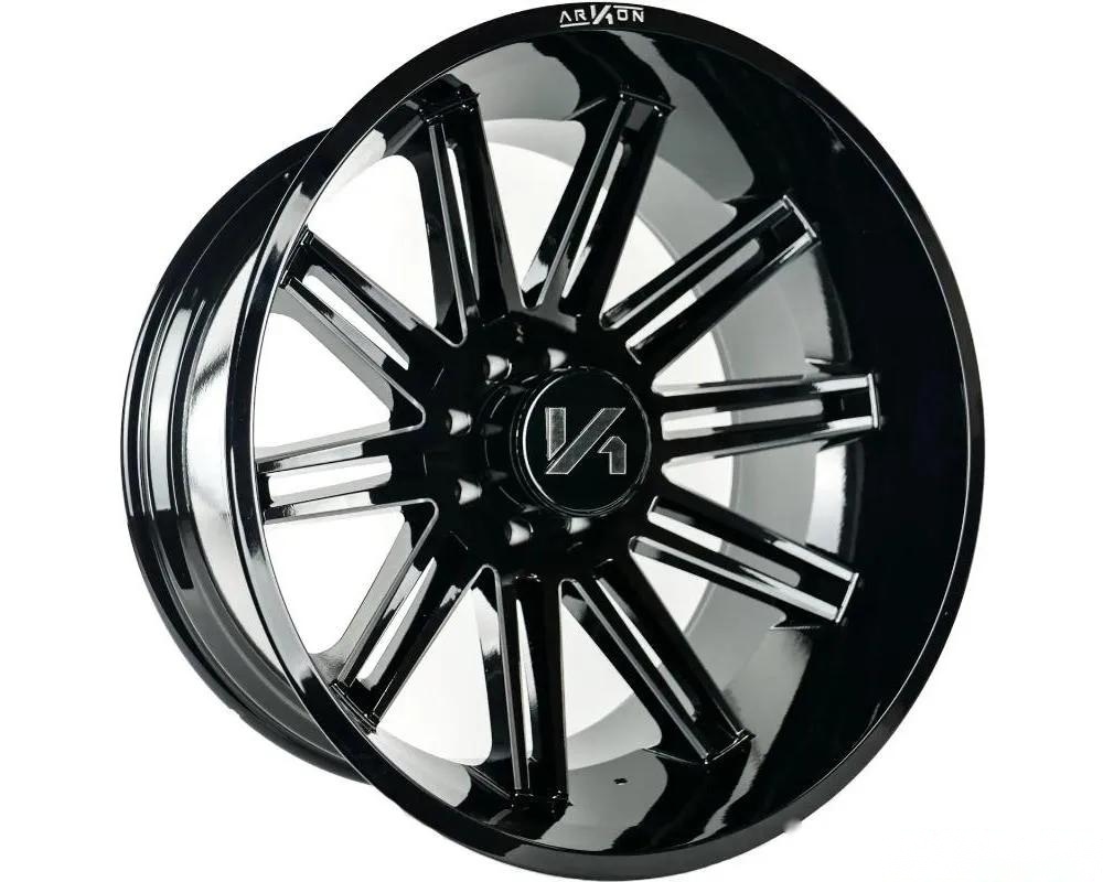 Arkon Off-Road Churchill Wheel 26x14 8x170 -81 Gloss Black w/ Milled Edges