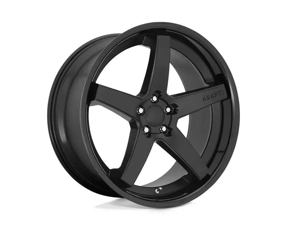 Asanti Black ABL31 Regal Wheel 20x9 5x112 25mm Satin Black w/Gloss Black Lip