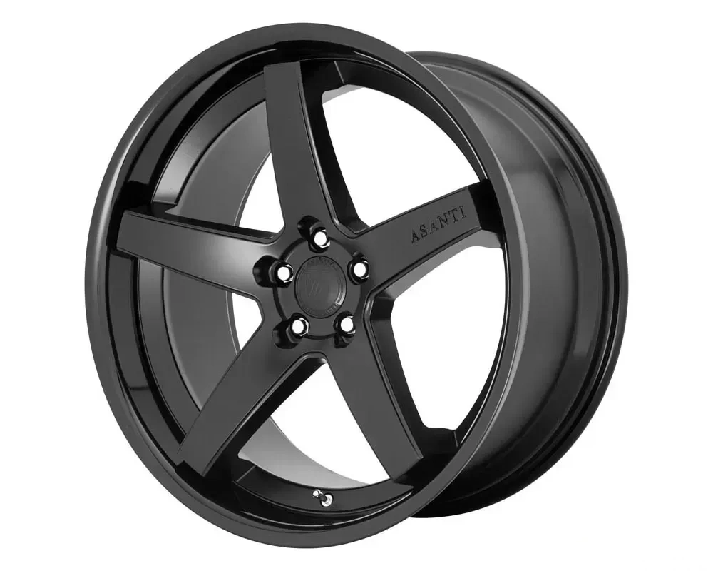 Asanti Black Label ABL-31 Regal Wheel 20.00x10.50 5X112 38 Satin Black Gloss Black Lip