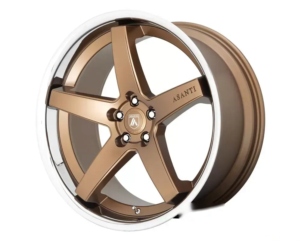 Asanti Black Label ABL-31 Regal Wheel 20.00x10.50 5X120 38 Satin Bronze w/Chrome Lip