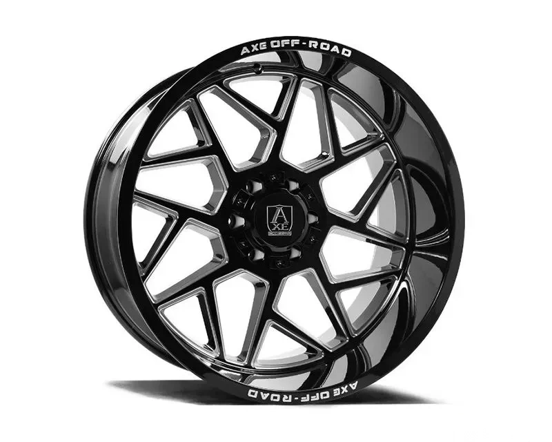 Axe Wheels Nemesis Wheel 26x12 8x170 -44mm Gloss Black Double Milled