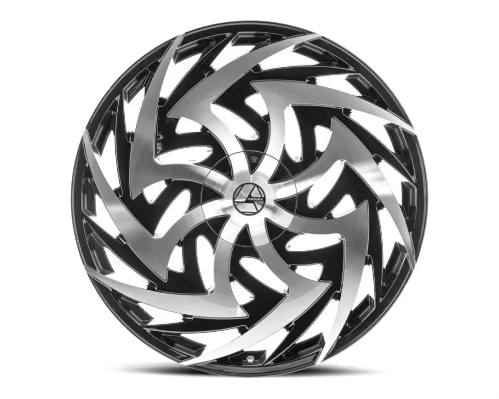 Azara 520 Wheel 28x9.5 5x115|5x120 32mm Gloss Black Machined