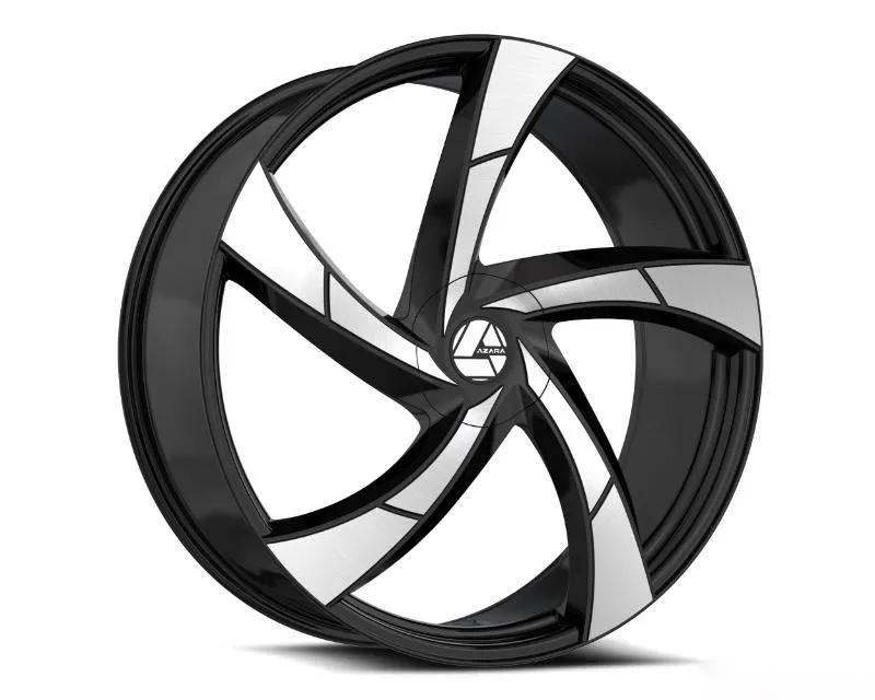 Azara 524 Wheel 20x8.5 5x112|5x114.3 35mm Gloss Black Machined
