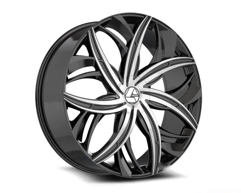 Azara 541 Wheel 22x9.5 5x115|5x120 15mm Gloss Black Machined