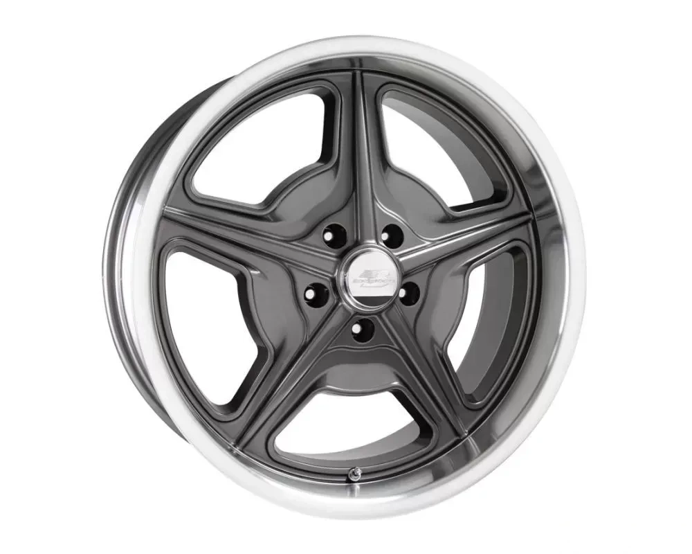 Billet Specialties Legends Series Speedway Wheel 18x8 5x4.75 19mm Titanium Center | Diamond Turned Lip
