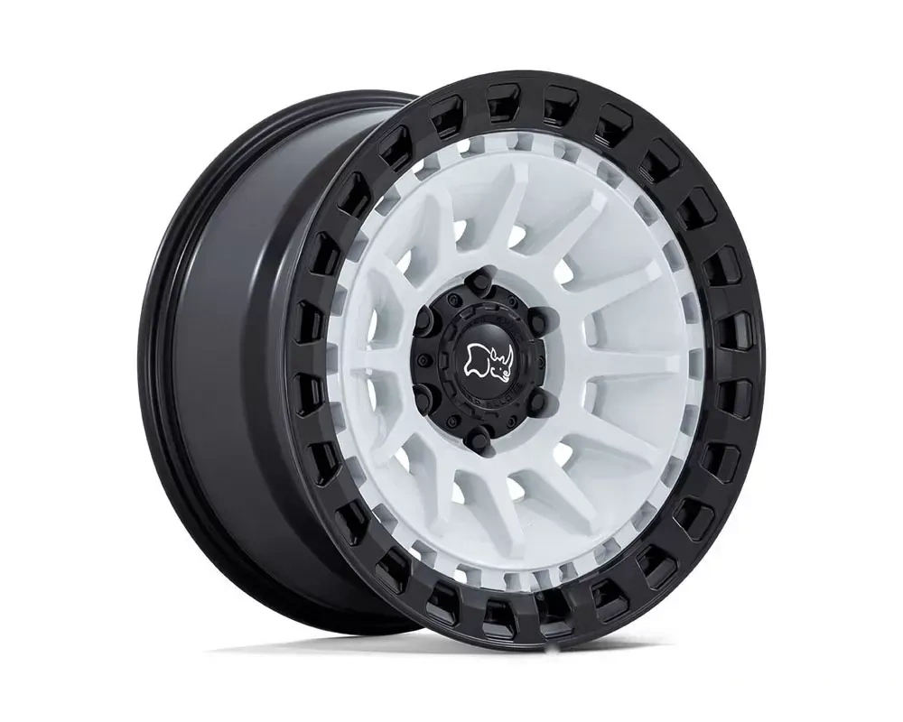 Black Rhino Barrage Wheel 18x9 5x127 | 5x5 0mm Gloss White On Matte Black