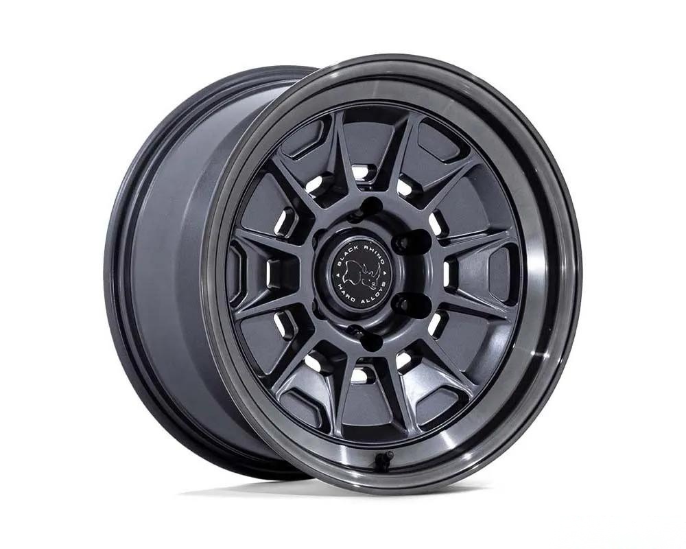 Black Rhino BR021 Mondo Wheel 17x9 6X139.7 -38 Matte Gunmetal w/Gloss Gray Lip