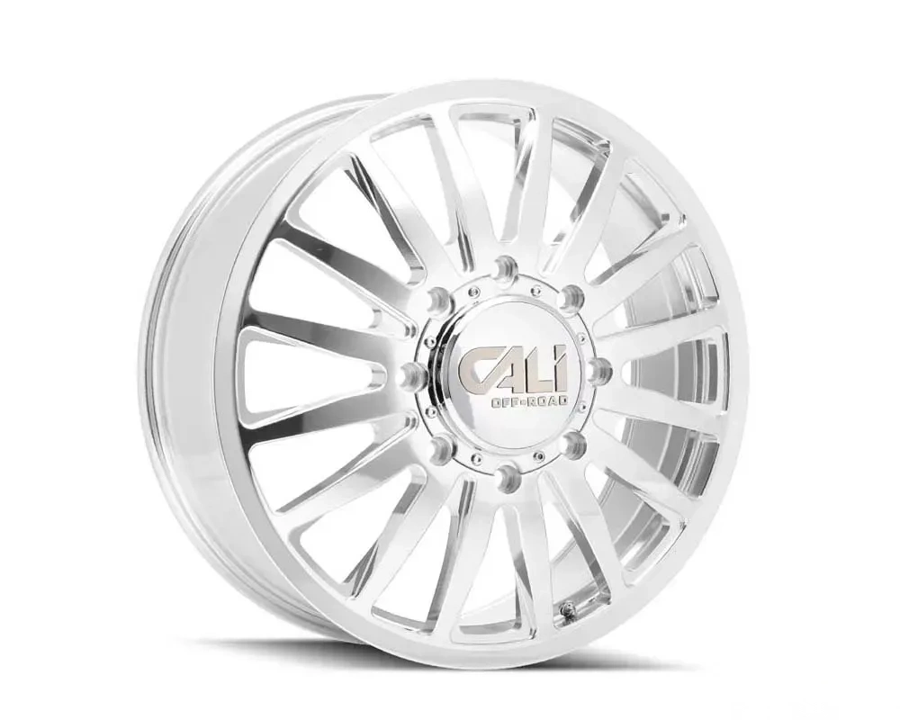 Cali Off-Road Summit Dually Wheel 22x8.25 8x165.1 115mm Polished/Milled Spokes
