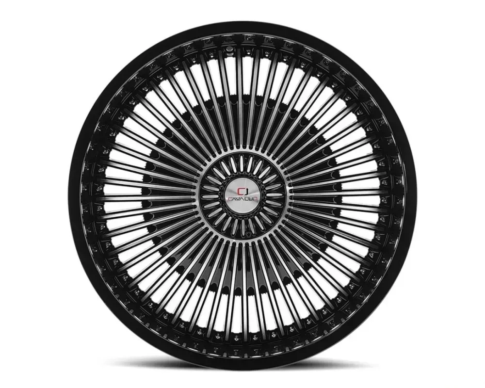 Cavallo CLV-41 Wheel 22x8.5 5x110|5x114.3 38mm Gloss Black Machined
