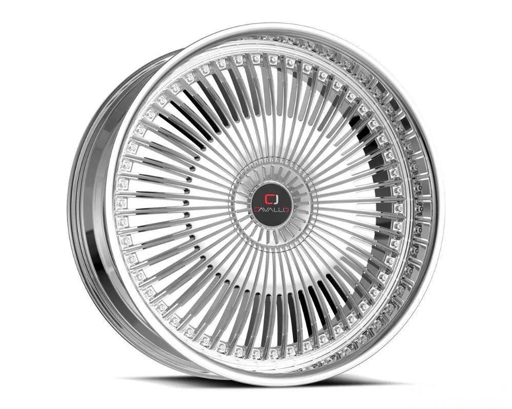 Cavallo CLV-41 Wheel 22x8.5 5x110|5x114.3 38mm Nano Chrome