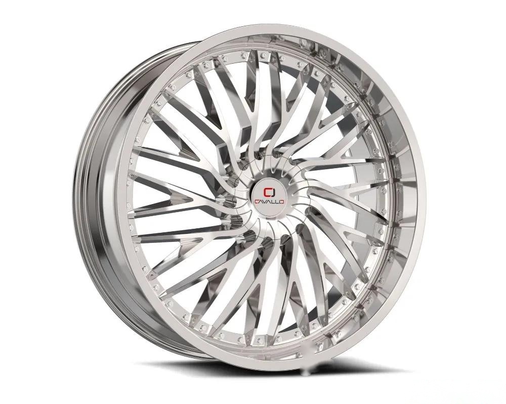 Cavallo CLV-43 Wheel 18x8 5x100|5x114.3 35mm Nano Chrome