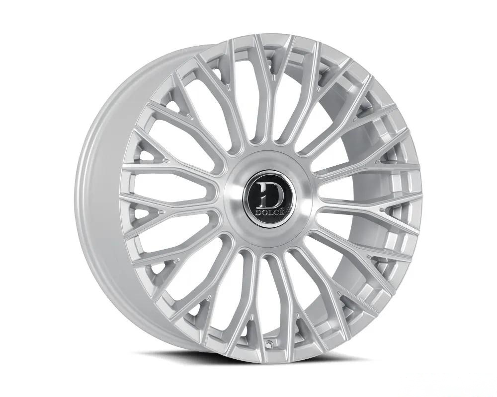Dolce Luxury Roma Wheel 22x9.5 6x135|6x139.7 18mm Glossy Silver Brush Face