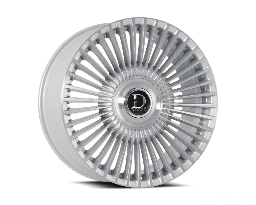 Dolce Luxury Trento Wheel 24x10 Blank 35mm Glossy Silver Brush Face