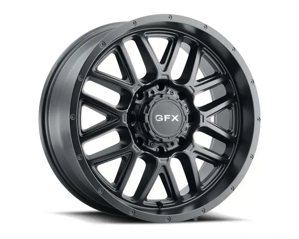 G-FX Wheels Truck Wheels TM-5 17x8.5 8x165.1 0mm Matte Black