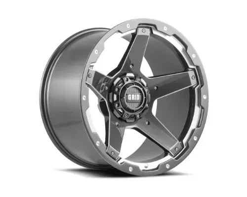 Grid Wheel Offroad GD04 Wheel 18x9 5x127 | 5x5 | 5x139.7 0mm Gloss Graphite | Milled