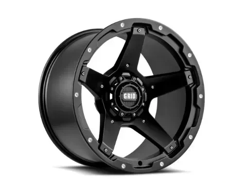 Grid Wheel Offroad GD04 Wheel 20x9 5x127 | 5x5 | 5x139.7 -12mm Matte Black